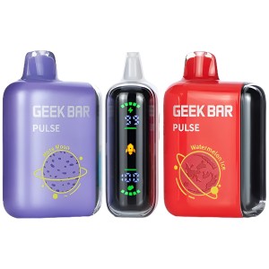 Geek Bar Pulse 16ML 15000 Puffs Disposable w/ Battery & E-Liquid Full Screen - 5ct Display*